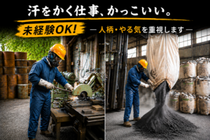 工場内作業スタッフ鉱石の切断作業や簡単な入荷作業