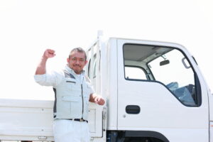 2t平車両(AT車)溶接材料 配送ドライバー